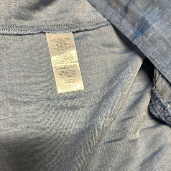 LOFT Blue Smocked Ruffled Camisole - Picture 5 of 5